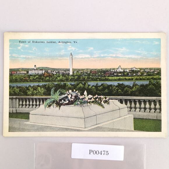 Tomb of the Unknown Soldier Arlington Virginia 1930s Postcard VA PC Unposted - Picture 1 of 2